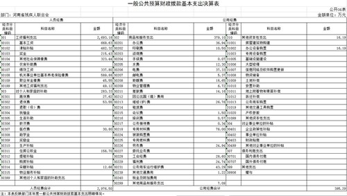 图为一般公共预算财政拨款基本支出决算表（06表）