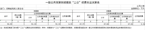 图为一般公共预算财政拨款“三公”经费支出决算表（07表）