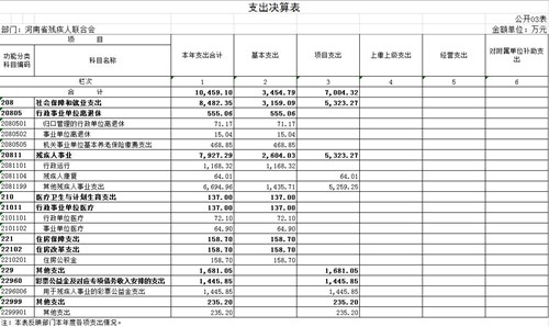 图为支出决算表（03表）